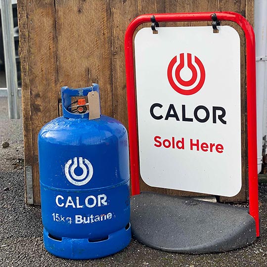 Refill Butane and Propane gas bottles sold here