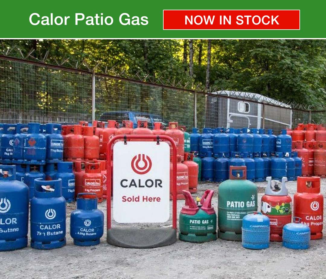 Tamworth Calor Patio Gas bottle supplier, Butane Propane and Patio Gas cylinders